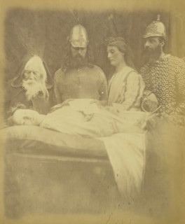 Elaine  And reverently they bore her into the Hall.; Julia Margaret Cameron, British, born India, 1815 - 1879, Freshwater