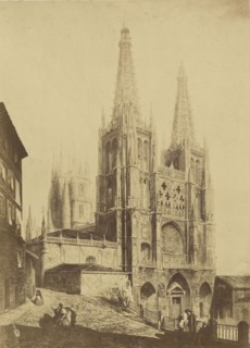 Painting of Burgos Cathedral; Charles Clifford, English, 1819,1820 - 1863, about 1854; Albumen silver print