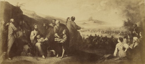 Miracle of the loaves and fishes by Murillo, Milagro de panes y peces por Murillo, Charles Clifford, English, 1819,1820 - 1863