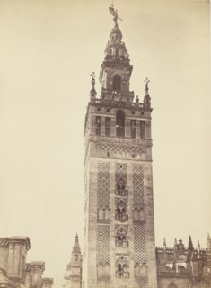 Parte superior de la Giralda, Seville; Juan Laurent, French, 1816 - 1892, Seville, Spain; 1865; Albumen silver print