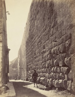 La muralla Ciclopea, Tarragona; Juan Laurent, French, 1816 - 1892, Tarragona, Spain; 1865; Albumen silver print