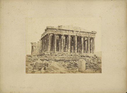 Athens - Parthenon, western facade; Dimitrios Constantin, Greek, active 1858 - 1860s, 1865; Albumen silver print