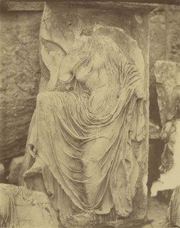 Wingless Victory - sculptural fragment from the Athena Nike parapet; Dimitrios Constantin, Greek, active 1858 - 1860s, 1865