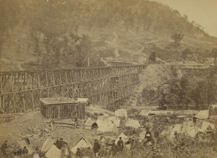 Pass in the Raccoon Range, Whiteside No. 1, George N. Barnard, American, 1819 - 1902, 1864; Albumen silver print