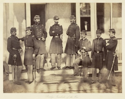 Officers, 71st Regiment, New York Infantry; Mathew B. Brady, American, about 1823 - 1896, 1861; Albumen silver print