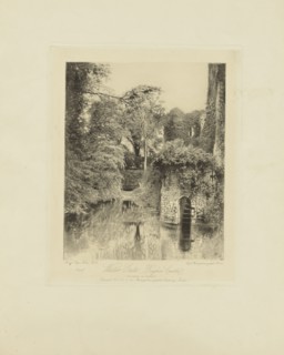 Water Gate Raglan Castle; Roger Fenton, English, 1819 - 1869, London, England; October 1856; Photogalvanograph; 22.6 x 18.2 cm