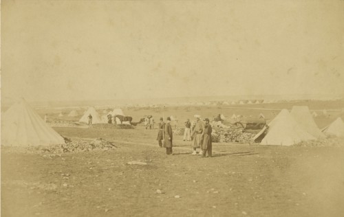General Bosquets Quarters; Roger Fenton, English, 1819 - 1869, 1855; Salted paper print; 16.2 x 25.4 cm 6 3,8 x 10 in