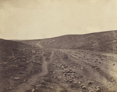 Valley of the Shadow of Death; Roger Fenton, English, 1819 - 1869, Crimea, Ukraine; April 23, 1855; Salted paper print