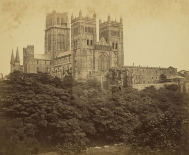 Durham West Front; Attributed to Roger Fenton, English, 1819 - 1869, Durham, England; about 1857; Albumen silver print
