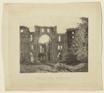 Rivaulx Abbey, the Choir and Transept; Roger Fenton, English, 1819 - 1869, Rivaulx, England; 1857; Photogalvanograph