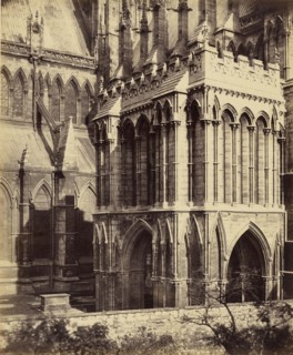 Lincoln Cathedral, the Galilee Porch; Roger Fenton, English, 1819 - 1869, 1857; Albumen silver print