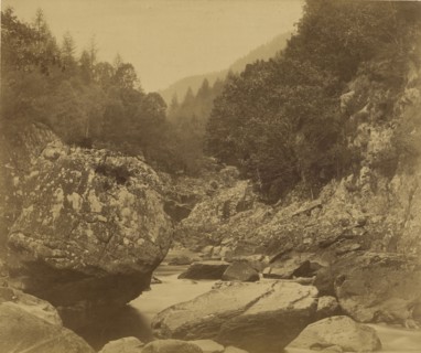 Rocks in the Lwgwy: Bettws-y-Coed; Roger Fenton, English, 1819 - 1869, Fall 1857; Albumen silver print