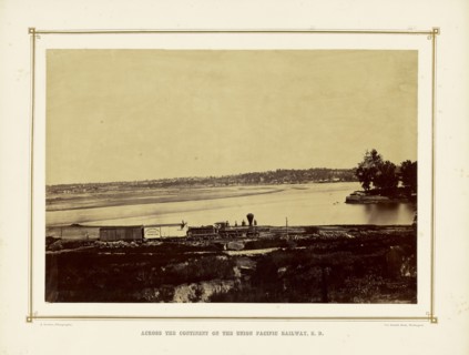 Confluence of the Kaw and Missouri Rivers at Wyandotte, Kansas; Alexander Gardner, American, born Scotland, 1821 - 1882, 1867