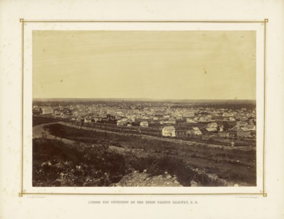 Lawrence, Kansas, from Mount Ariad; Alexander Gardner, American, born Scotland, 1821 - 1882, 1867; Albumen silver print