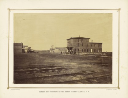 Lincoln Avenue, Wamego, Kansas; Alexander Gardner, American, born Scotland, 1821 - 1882, 1867; Albumen silver print