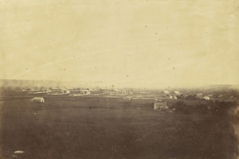 Fort Riley, Kansas; Alexander Gardner, American, born Scotland, 1821 - 1882, 1867; Albumen silver print