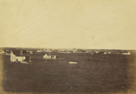 Junction City, Kansas; Alexander Gardner, American, born Scotland, 1821 - 1882, 1867; Albumen silver print