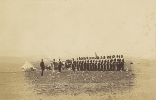 Lt. General Sir John Campbell and the Remains of the Light Company of the 38th Regiment; Roger Fenton, English, 1819 - 1869