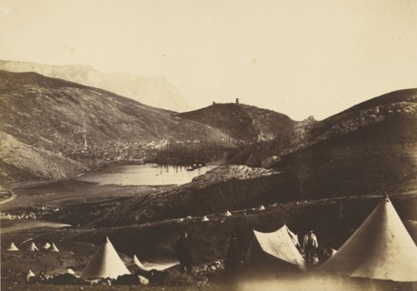 Balaklava from Guards Hill; Roger Fenton, English, 1819 - 1869, 1855; Albumen silver print