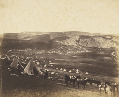 Calvary Camp, Balaklava; Roger Fenton, English, 1819 - 1869, 1855; Albumen silver print