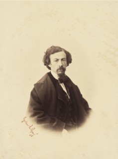 Self-portrait; Gustave Le Gray, French, 1820 - 1884, Paris, France; about 1855; Albumen silver print