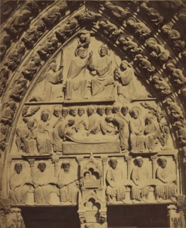 Portal of Notre Dame, Paris; Gustave Le Gray, French, 1820 - 1884, Paris, France; 1857 - 1859; Albumen silver print