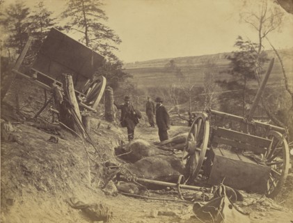 Scene of Battle, Fredericksburg, Virginia; A.J. Russell, American, 1830 - 1902, Fredericksburg, Virginia, United States; May 3