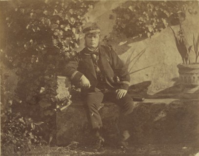 Portrait of a man; Attributed to William J. Stillman, American, 1828 - 1901, 1860 - 1869; Albumen silver print