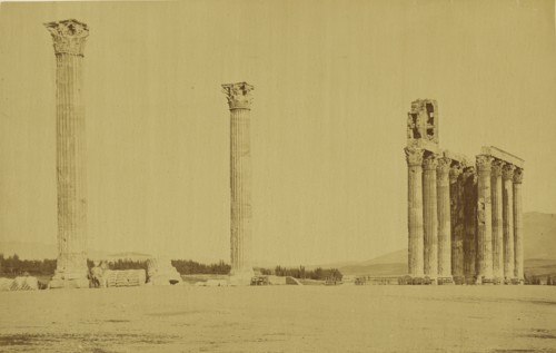 Athens - Temple of Zeus Olympios; Baron Paul des Granges, French ?, active Greece 1860s, 1860 - 1869; Albumen silver print