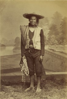 Portrait of a South American Indian; 1870s; Albumen silver print