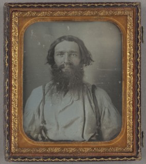 Portrait of a blacksmith; American; about 1858; Daguerreotype