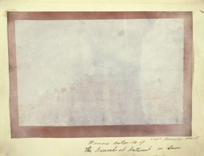 Houses outside the barracks at Buttevant in snow; Capt. Henry Craigie Brewster, British, 1816 - 1905, active 1840s, about 1843
