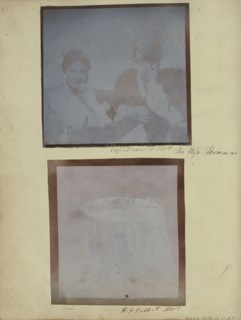 Table Top with Tableware; William Henry Fox Talbot, English, 1800 - 1877, possibly June 1840; Salted paper print from a