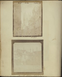 Merton Chapel Tower, Oxford; William Henry Fox Talbot, English, 1800 - 1877, 1841–1842; Salted paper print from a paper