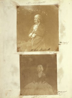Mrs. Brown; Frances Monteith, British, active 1840s, about 1845; Salted paper print from a Calotype negative; 9.2 x 8.6 cm