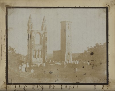 St. Regulus Tower and the East Gable of St. Andrews from the Northwest; Hill & Adamson, Scottish, active 1843 - 1848)