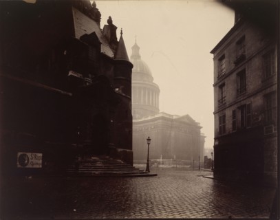 The Panthéon; Eugène Atget, French, 1857 - 1927, Paris, France; 1924; Gelatin silver chloride print on printing-out paper