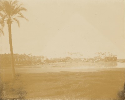 Desert view; about 1860 - 1880; Tinted Albumen silver print
