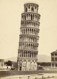 Tower of Pisa; Italian; 1870s - 1880s; Print, Italy