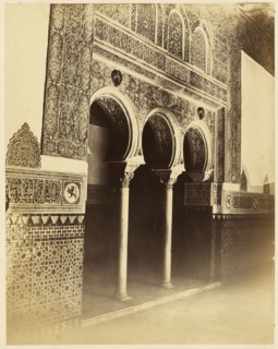 Hall of Ambassadors, Alcazar, Seville; H. Laurent, French, active Egypt and Paris, France 1860s - 1870s, Seville, Spain