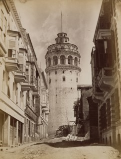 Tower of Galata, Constantinople; Abdullah Frères, Armenian, active 1860s - 1890s, Istanbul, Turkey; 1858 - 1890; Albumen silver