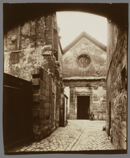 The Facade of Saint Julien le Pauvre; Eugène Atget, French, 1857 - 1927, Paris, France; 1898; Albumen silver print