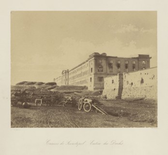 Barracks of Sebastopol. Entry to the Docks., Caserne de Sevastopol. Entree des Docks, Léon-Eugène Méhédin, French, 1828 - 1905