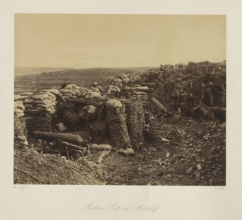East Malakoff Battery, Batterie Est de Malakoff, Jean-Charles Langlois, French, 1789 - 1870, 1855; Salted paper print