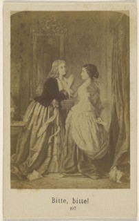 Bitte, bitte; 1860 - 1865; Albumen silver print