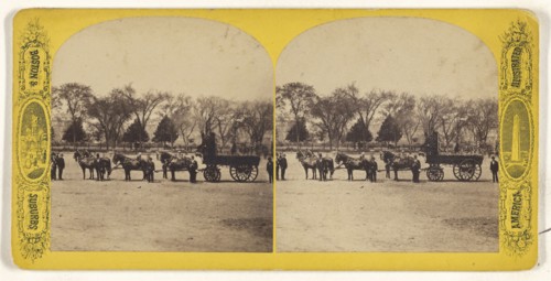 Jordan Marsh & Co. Delivery Van, Boston; American; about 1865 - 1875; Albumen silver print