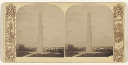 Bunker Hill Monument; American; about 1870 - 1880; Albumen silver print