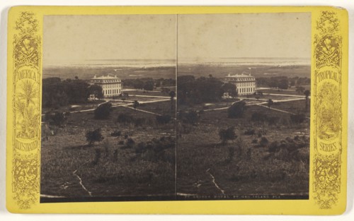Ft. George Hotel. Ft. Geo. Island, Fla; American; about 1870 - 1880; Albumen silver print