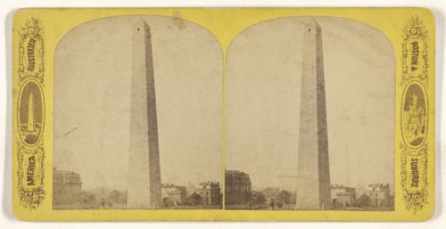 Bunker Hill Monument; American; about 1870 - 1880; Albumen silver print