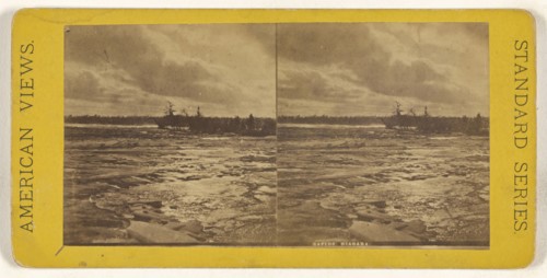 Rapids Niagara; American; about 1865 - 1875; Albumen silver print